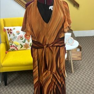 Elegant Brown and Tan Women's  Jumpsuit